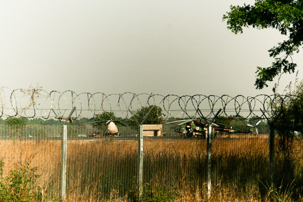 SPAF Mi17 helicopters at Juba Airport, South Sudan